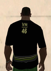 Valentino Rossi Monster Energy VR 46 Stripes T-shirt Black